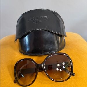 Loewe Dark Brown Sunglasses with Sleek Black Case
